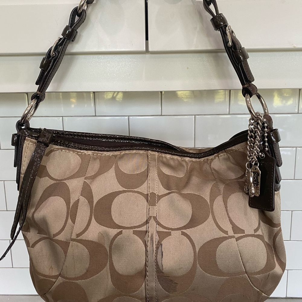 Coach genuine hobo shoulder bag